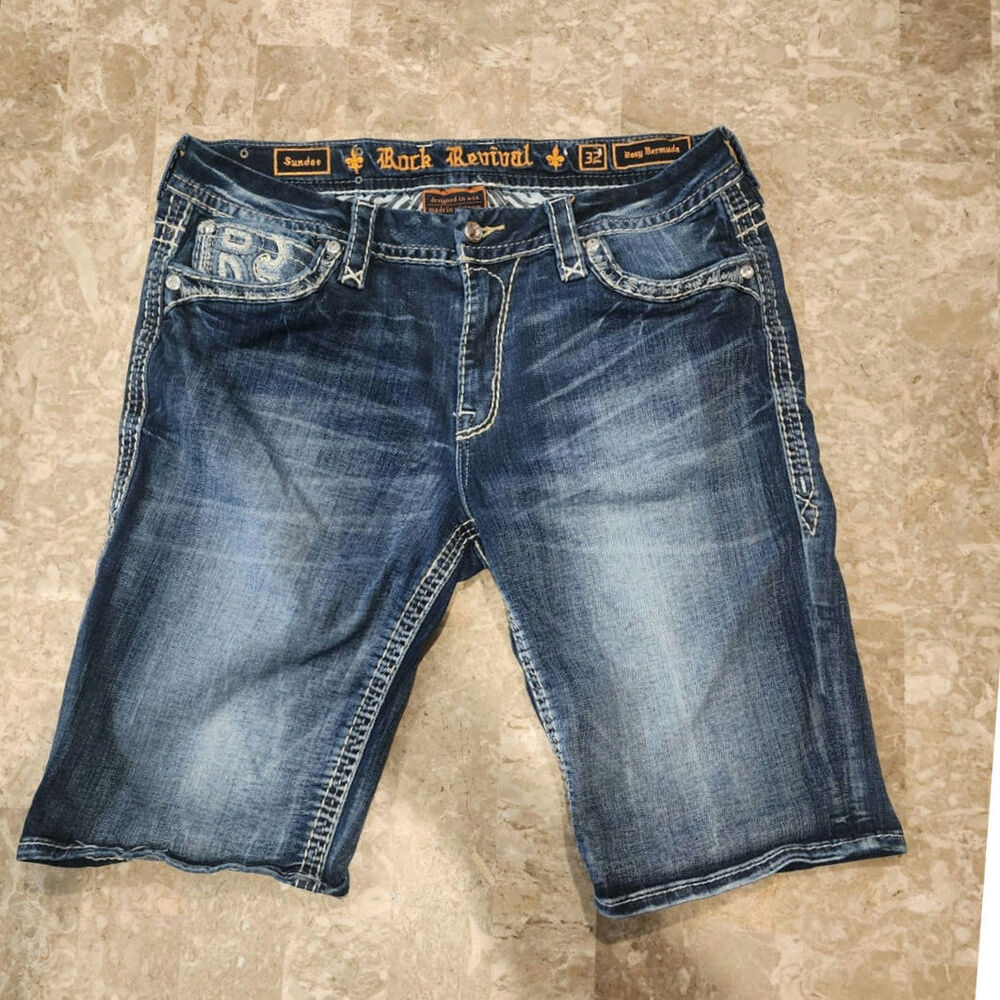 Womens Rock Revival Sundee Easy Bermuda Shorts 32x12